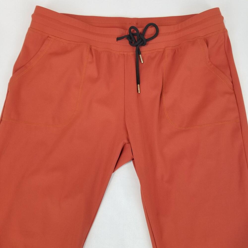 Zyia Active Pants Womens XL Orange Rust Joggers Zip Ankles Stretch - Picture 5 of 10